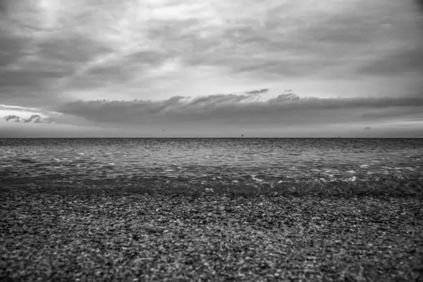 Akşamları deniz manzarası. Karadeniz