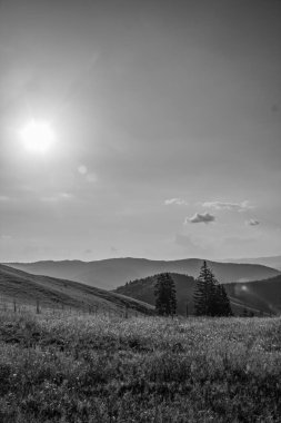 Dağların güzel manzarası