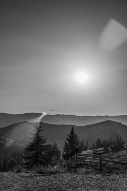 Dağların güzel manzarası