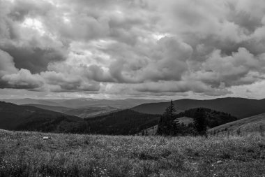 Dağların güzel manzarası