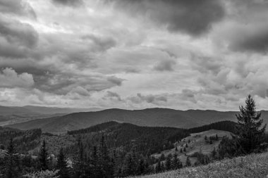 Dağların güzel manzarası