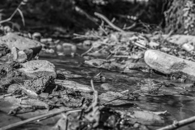 Su akıntısı ve taşlar