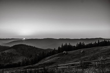 Dağların güzel manzarası