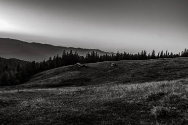 Dağların güzel manzarası