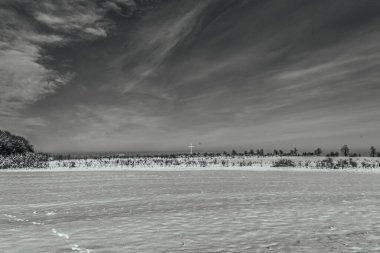 Karla Kaplı Alanlar ile Kış Manzara