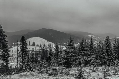 Dağ sırası olan güzel bir manzara.
