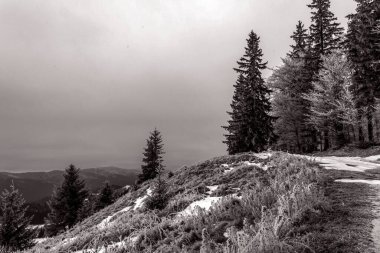 Dağlarda dağları olan güzel bir manzara.
