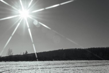 Karlı kış manzarası