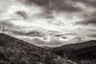 Dağlarda dağları olan güzel bir manzara.