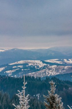 Dağların güzel manzarası