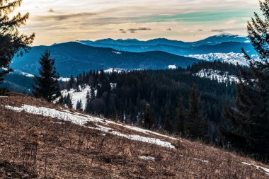 Karlı kış manzarası