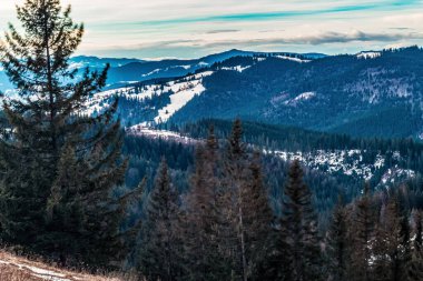 Kış, Polonya dağlarında