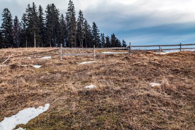 Karlı güzel kış manzarası