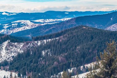 Karpatlar 'da kış dağları