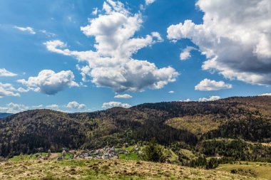 Dağların güzel manzarası