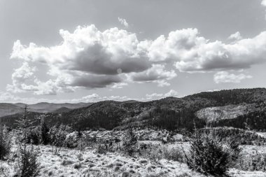 bir dağın tepesinden göster