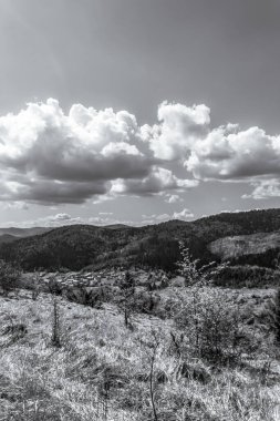 Dağların güzel manzarası