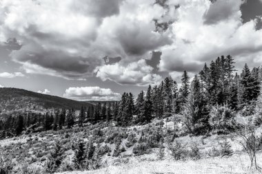 Dağların güzel manzarası