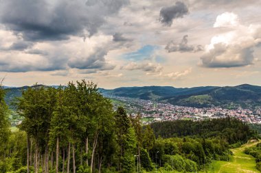 Ukrayna Karpatları 'nın panoramik manzarası