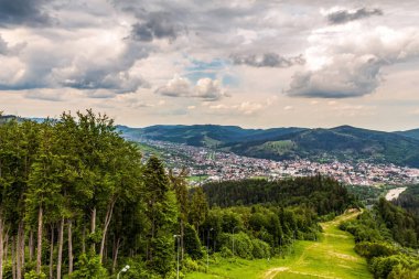 Karpatlar 'da güzel bir yaz manzarası