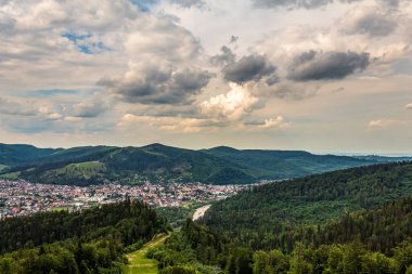 Eski şehrin manzarası.