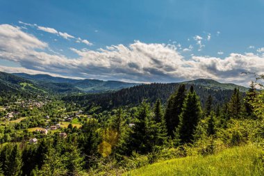 Karpatların yaz günündeki güzel manzarası