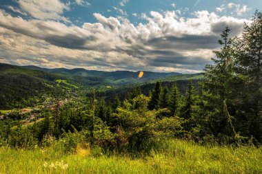 Karpat Dağları akşam.