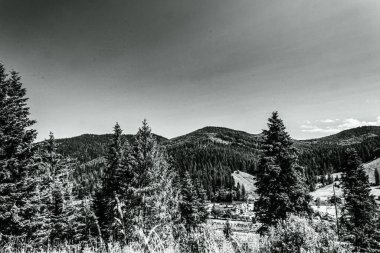 Dağlardaki güzel bir dağ manzarası