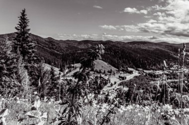 Dağların güzel manzarası