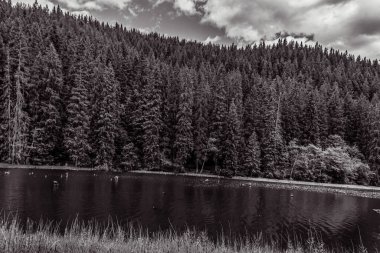 Dağlardaki güzel göl.