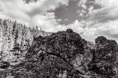 Dağların güzel manzarası