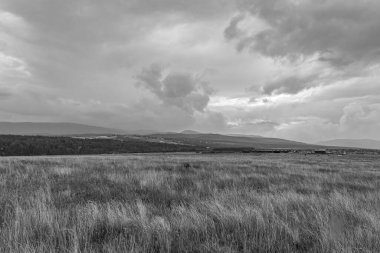 Bulutlu gökyüzü ile güzel manzara