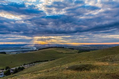 the beautiful view of the hills