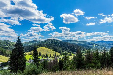 summer landscape of carpathians in the mountains of the carpathians