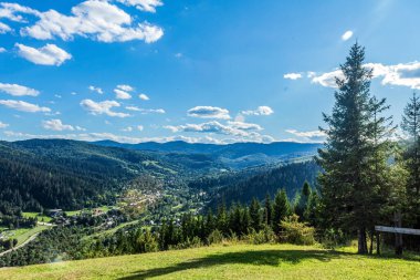 summer landscape of carpathian mountains, romania