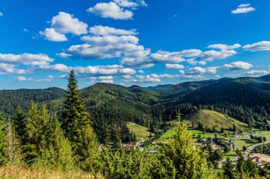 beautiful view of the carpathian mountains, ukraine, europe.