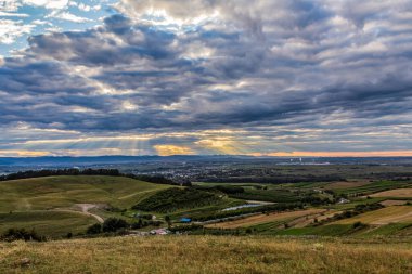 view from the top of the hill in slovakia