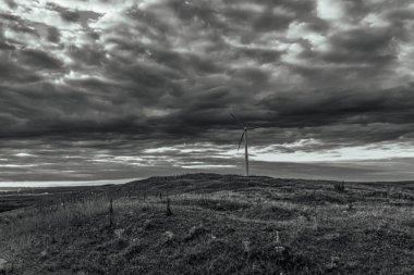 Fırtına bulutları saskatchewan çayır sahnesi Kanada çiftliği