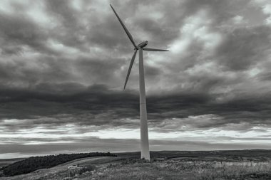 black and white clouds in the wind
