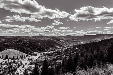 the black mountain range