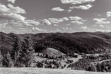 the city of carpathians. ukraine.