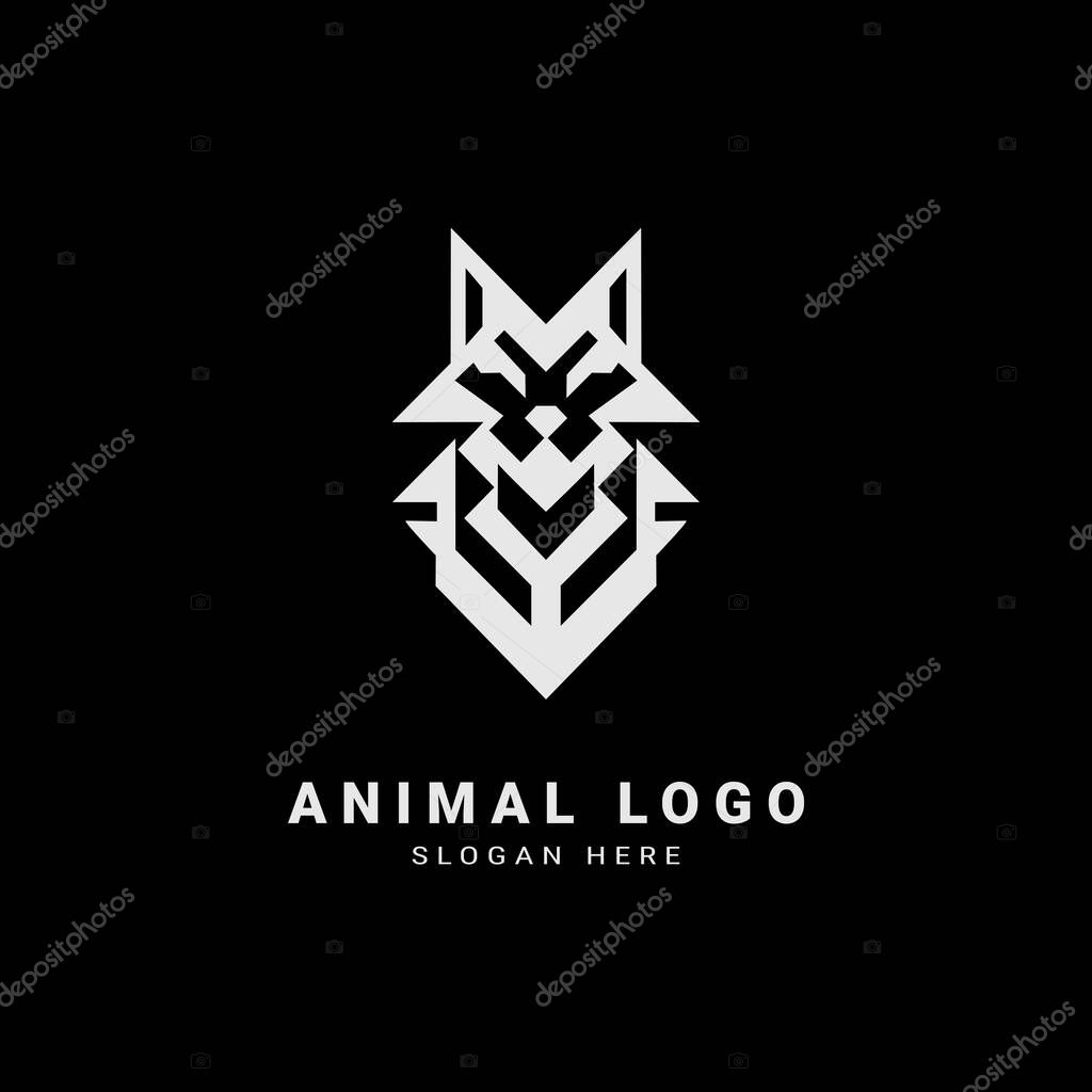 Cybernetic Bee Logo  Futuristic Geometric Vector