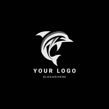  Dynamic Dolphin Logo  Sleek and Modern Ocean Symbol clipart