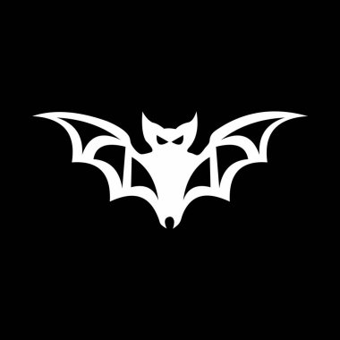 Kabile Bat Logosu Gotik Minimalist Vektör. Cesur ve gizemli bir tasarımı olan stilize kabile yarasa vektörü. Markalaşma, dövme, Cadılar Bayramı, gotik temalar ve karanlık estetik için mükemmel..