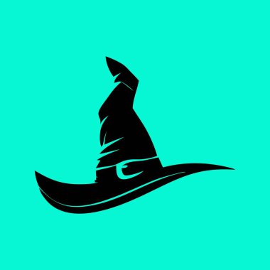 Cadı Şapkası Siluet Vektörü Cadılar Bayramı Sihirli Sembolü