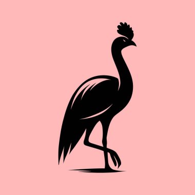  Zarif ibikli turna silueti Zarif kuş vektör sanatı