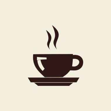  Minimalist Kahve Kupası Vektörü Simgesi