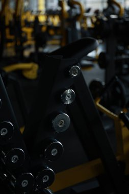 Spor salonunda Lat Pulldown Egzersizi Yapan Kadın. 