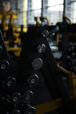 Spor salonunda Lat Pulldown Egzersizi Yapan Kadın. 