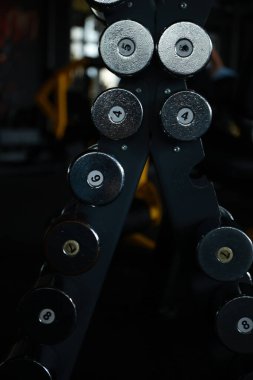 Spor salonunda Lat Pulldown Egzersizi Yapan Kadın. 